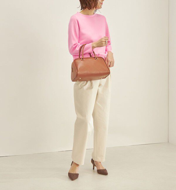 SHIPS for women「〈手洗い可能〉コットン 配色 バックボタン プルオーバー◇」|ニット・セーター|