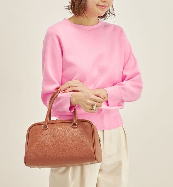 SHIPS for women「〈手洗い可能〉コットン 配色 バックボタン プルオーバー◇」|ニット・セーター|