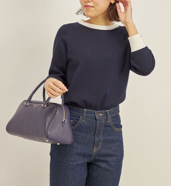 SHIPS for women「〈手洗い可能〉コットン 配色 バックボタン プルオーバー◇」|ニット・セーター|