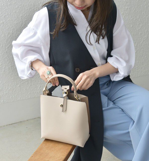 SHIPS any「SHIPS any: バイカラー2WAY スクエア ショルダー バッグ」|ショルダー・メッセンジャー|