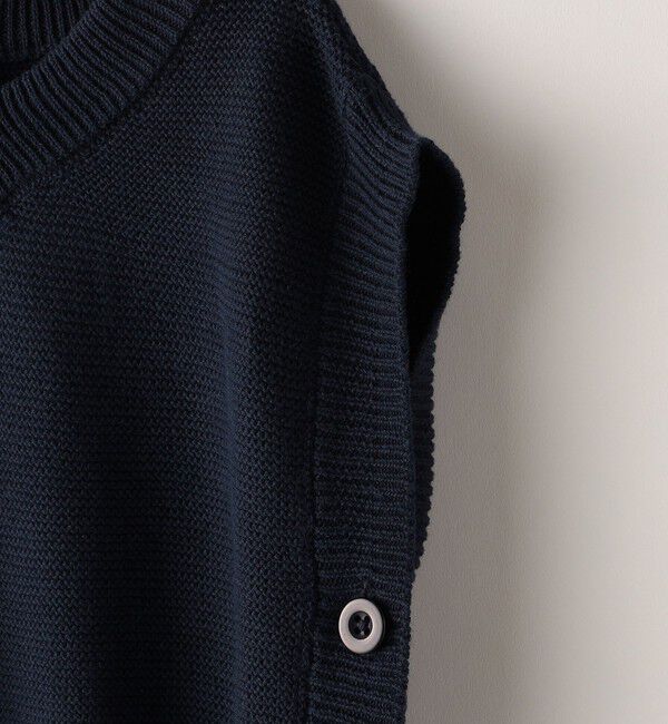 SHIPS KIDS「SHIPS KIDS:100～140cm /〈手洗い可能〉サイド ボタン ニット ベスト」|ベスト・ジレ|