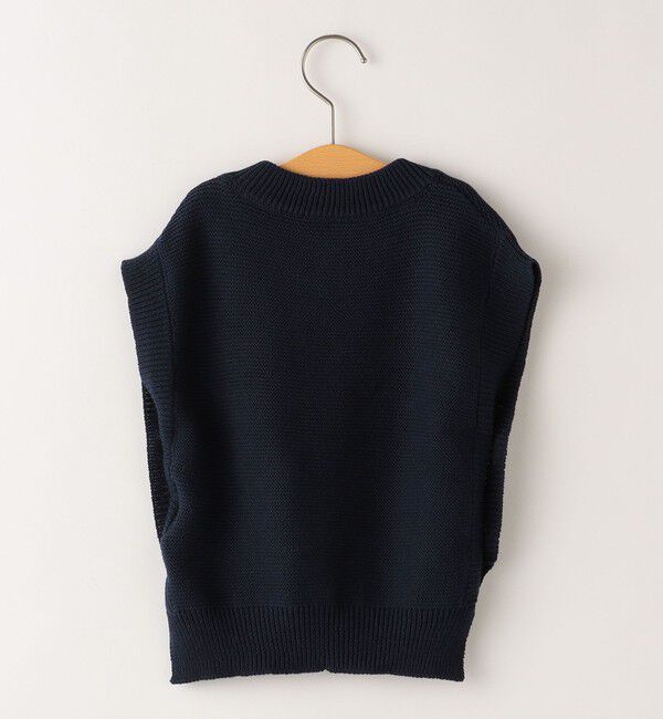 SHIPS KIDS「SHIPS KIDS:100～140cm /〈手洗い可能〉サイド ボタン ニット ベスト」|ベスト・ジレ|