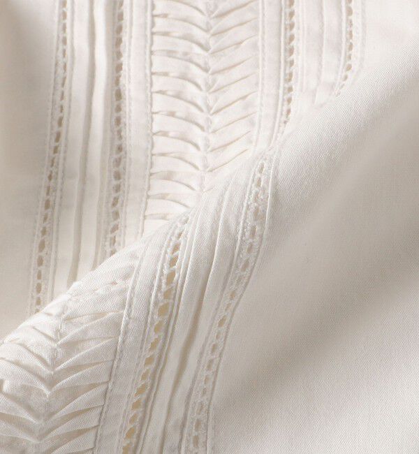 SHIPS for women「【SHIPS別注】Pheeta:〈手洗い可能〉ピンタック ショート ベスト」|ベスト・ジレ|