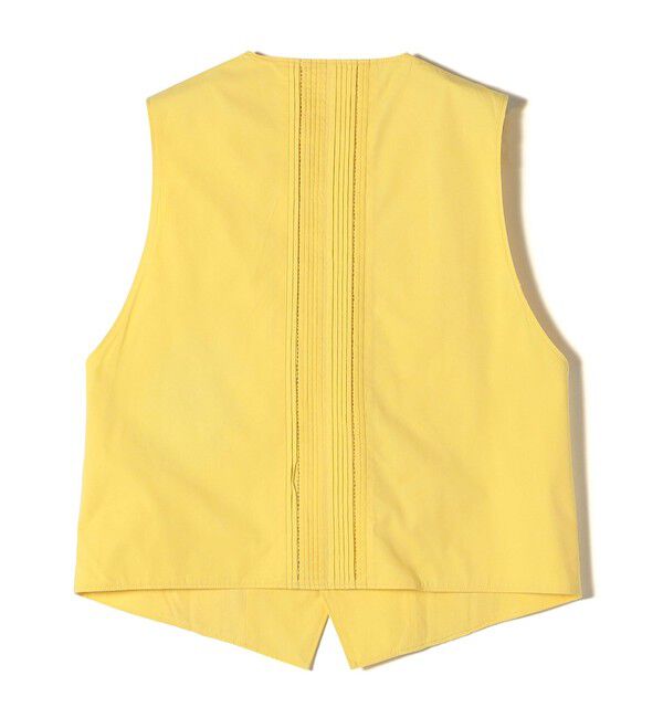 SHIPS for women「【SHIPS別注】Pheeta:〈手洗い可能〉ピンタック ショート ベスト」|ベスト・ジレ|