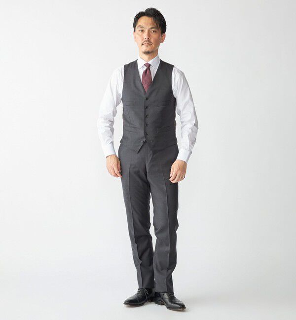 SHIPS「SHIPS: LORO PIANA FABRIC オーストラリス 無地 ベスト」|ベスト・ジレ|