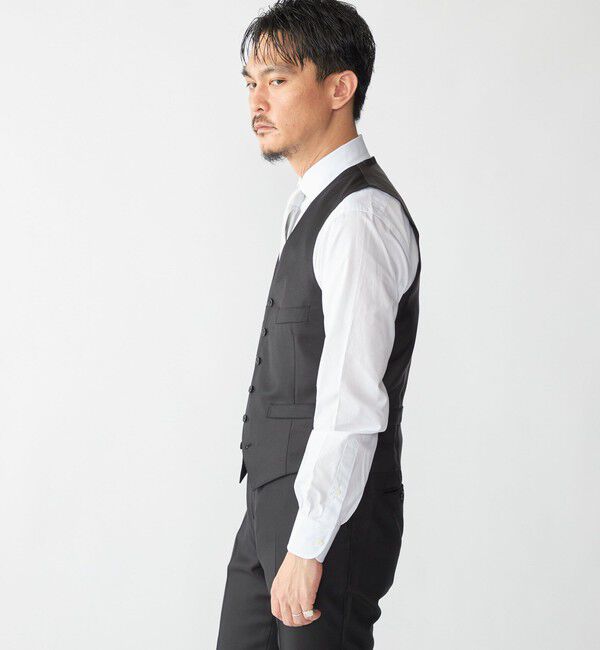 SHIPS「SHIPS: LORO PIANA FABRIC オーストラリス 無地 ベスト」|ベスト・ジレ|