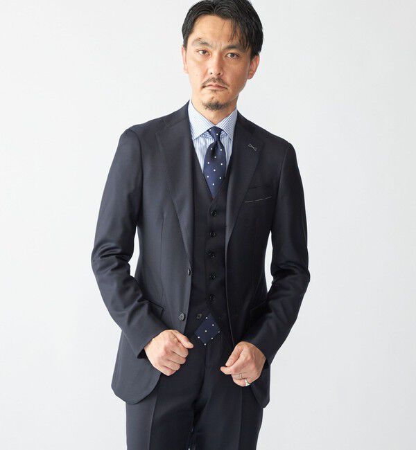 SHIPS「SHIPS: LORO PIANA FABRIC オーストラリス 無地 ベスト」|ベスト・ジレ|