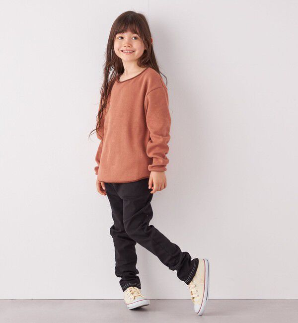 SHIPS any「SHIPS any: ランドヘム ワッフル ロングスリーブ Tシャツ<KIDS>」|Tシャツ・カットソー|