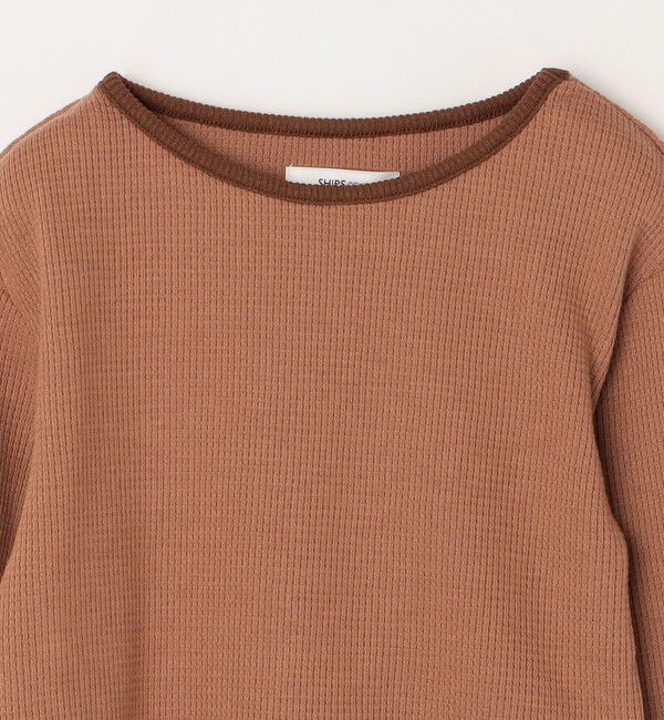 SHIPS any「SHIPS any: ランドヘム ワッフル ロングスリーブ Tシャツ<KIDS>」|Tシャツ・カットソー|