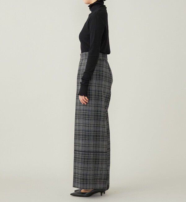 quaranciel「quaranciel:〈手洗い可能〉チェック ソリッド パイピング ワイド パンツ」|その他|
