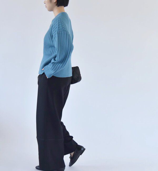 quaranciel「quaranciel:〈手洗い可能〉チェック ソリッド パイピング ワイド パンツ」|その他|