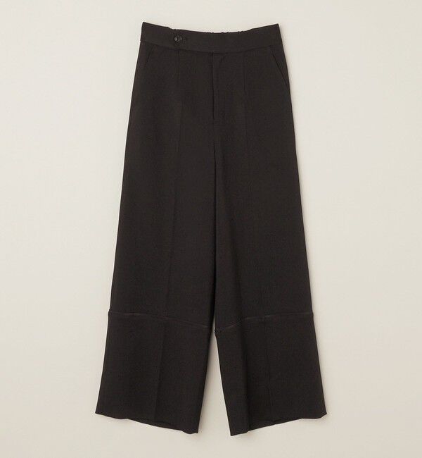 quaranciel「quaranciel:〈手洗い可能〉チェック ソリッド パイピング ワイド パンツ」|その他|