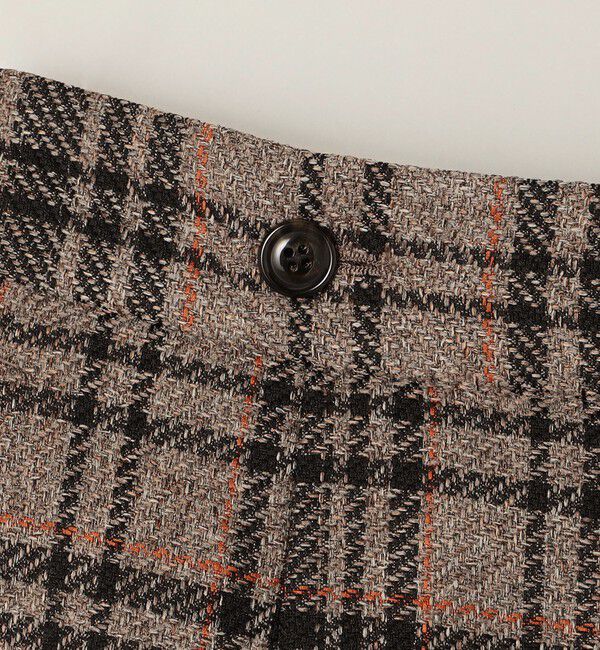 quaranciel「quaranciel:〈手洗い可能〉チェック ソリッド パイピング ワイド パンツ」|その他|