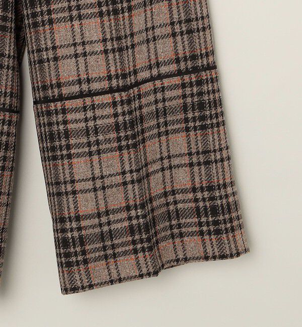 quaranciel「quaranciel:〈手洗い可能〉チェック ソリッド パイピング ワイド パンツ」|その他|