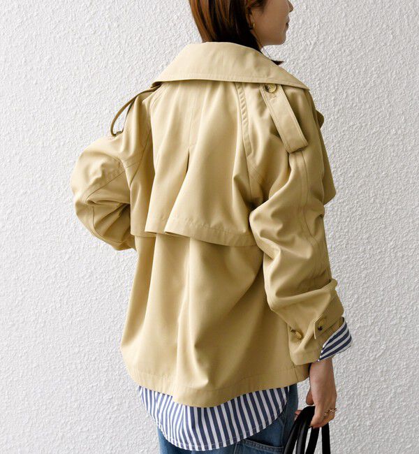 SHIPS any「SHIPS any: 〈洗濯機可能〉ショート トレンチ コート」|トレンチコート|