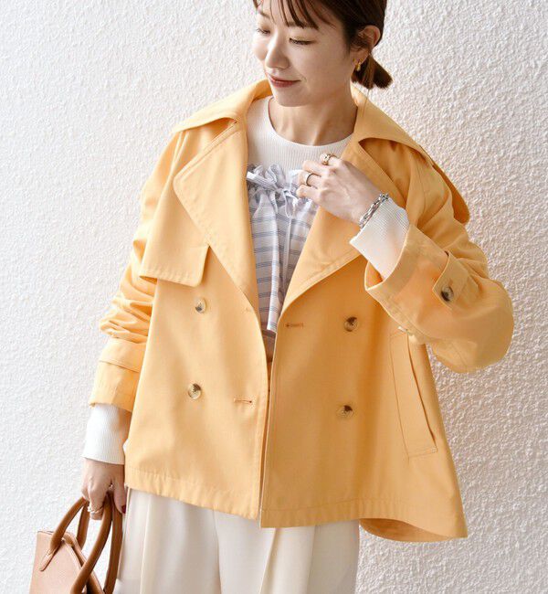 SHIPS any「SHIPS any: 〈洗濯機可能〉ショート トレンチ コート」|トレンチコート|