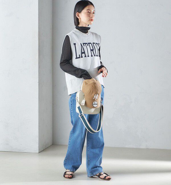 SHIPS for women「〈手洗い可能〉ジャカード ロゴ ニット ベスト 24SS ◇」|ベスト・ジレ|