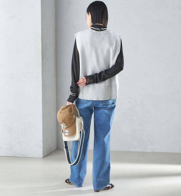 SHIPS for women「〈手洗い可能〉ジャカード ロゴ ニット ベスト 24SS ◇」|ベスト・ジレ|