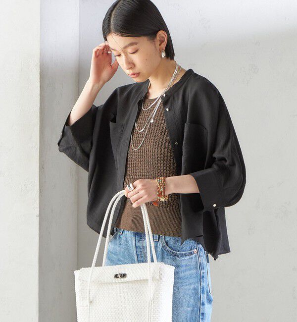 SHIPS for women「〈手洗い可能〉シルク混 シアー 羽織 シャツ」|シャツ・ブラウス|
