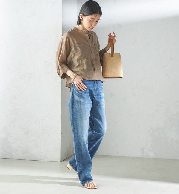 SHIPS for women「〈手洗い可能〉シルク混 シアー 羽織 シャツ」|シャツ・ブラウス|