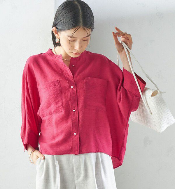 SHIPS for women「〈手洗い可能〉シルク混 シアー 羽織 シャツ」|シャツ・ブラウス|