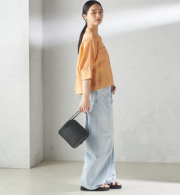 SHIPS for women「〈手洗い可能〉シルク混 シアー 羽織 シャツ」|シャツ・ブラウス|