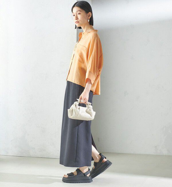 SHIPS for women「〈手洗い可能〉シルク混 シアー 羽織 シャツ」|シャツ・ブラウス|