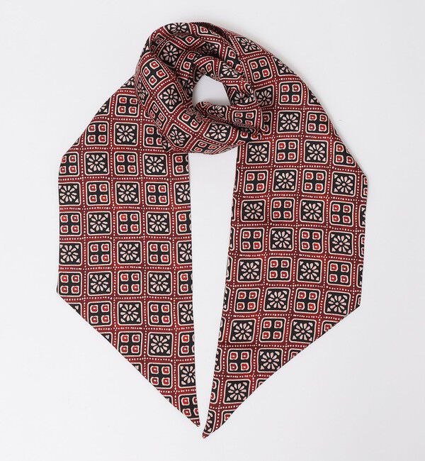 SHIPS「【SHIPS別注】Stefano cau: バティック プリント スカーフ」|バンダナ・スカーフ|レッド