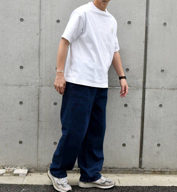 SHIPS any「【WEB限定】SHIPS any: BLAH BLAH BLAH.ワンポイント 刺繍 ルーズ Tシャツ(ユニセックス)◇」|Tシャツ・カットソー|