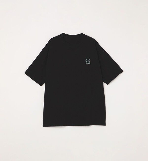 SHIPS any「【WEB限定】SHIPS any: BLAH BLAH BLAH.ワンポイント 刺繍 ルーズ Tシャツ(ユニセックス)◇」|Tシャツ・カットソー|