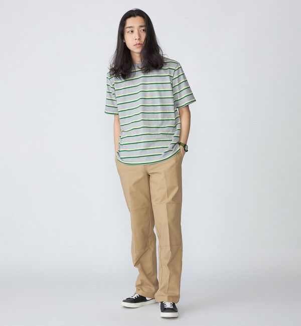 SHIPS「SHIPS: TEXBRID(R) リネン グラデーション ボーダー Tシャツ」|Tシャツ・カットソー|