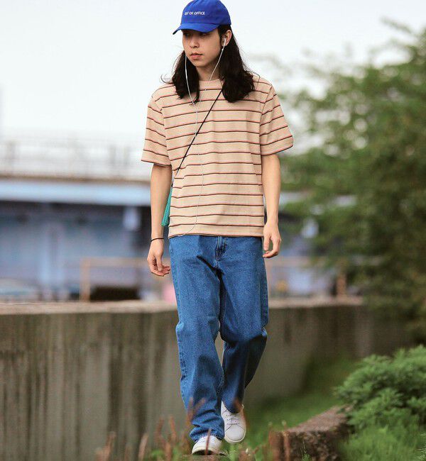 SHIPS「SHIPS: TEXBRID(R) リネン グラデーション ボーダー Tシャツ」|Tシャツ・カットソー|