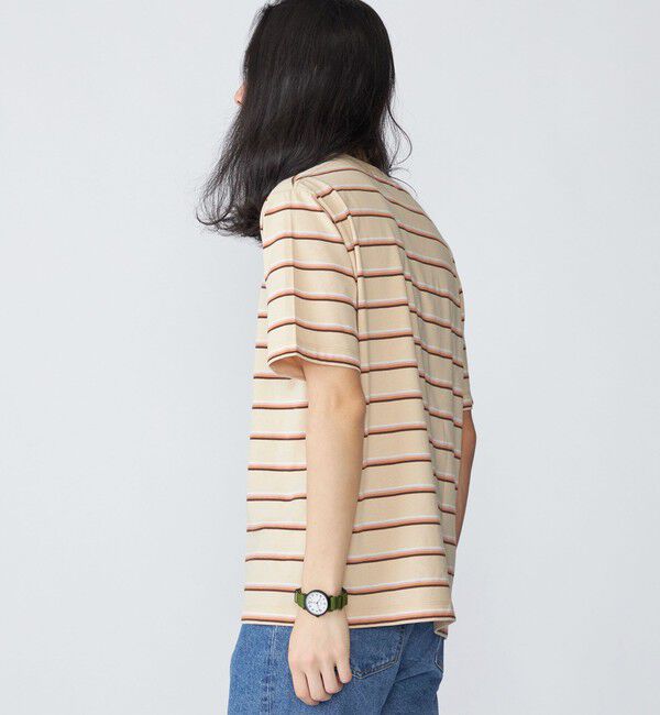 SHIPS「SHIPS: TEXBRID(R) リネン グラデーション ボーダー Tシャツ」|Tシャツ・カットソー|