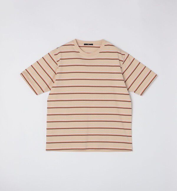 SHIPS「SHIPS: TEXBRID(R) リネン グラデーション ボーダー Tシャツ」|Tシャツ・カットソー|