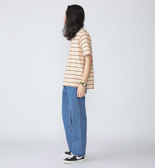 SHIPS「SHIPS: TEXBRID(R) リネン グラデーション ボーダー Tシャツ」|Tシャツ・カットソー|