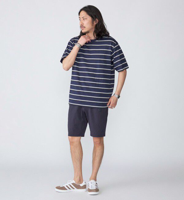 SHIPS「SHIPS: TEXBRID(R) リネン グラデーション ボーダー Tシャツ」|Tシャツ・カットソー|