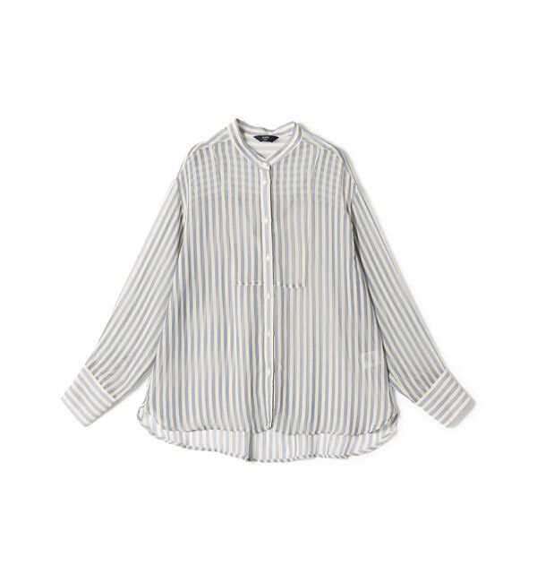SHIPS Colors 「SHIPS Colors:〈手洗い可能〉シアー 楊柳 ストライプ シャツ◇」|シャツ・ブラウス|