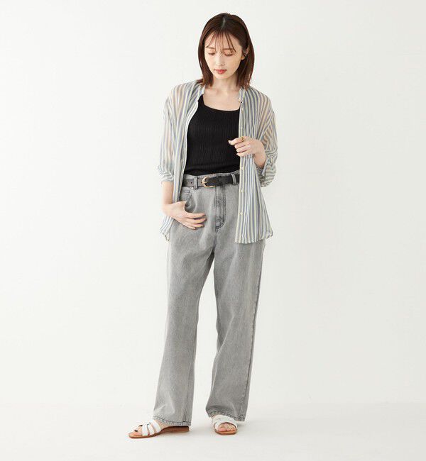 SHIPS Colors 「SHIPS Colors:〈手洗い可能〉シアー 楊柳 ストライプ シャツ◇」|シャツ・ブラウス|