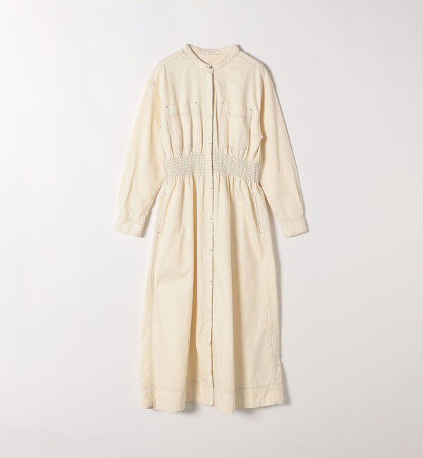 SHIPS any「《一部予約》SHIPS any: シャーリング デニム ポケット ワンピース ［SHIPS any DENIM］」|ワンピース|