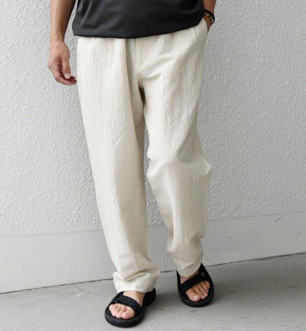 SHIPS any「SHIPS any: 〈洗濯機可能〉リネン混 ビスコース 2タック セミワイド イージーパンツ◇」|その他|