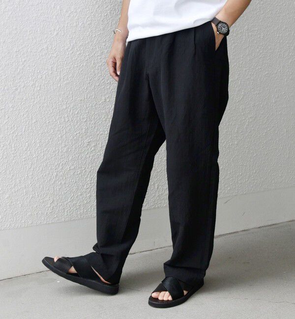 SHIPS any「SHIPS any: 〈洗濯機可能〉リネン混 ビスコース 2タック セミワイド イージーパンツ◇」|その他|