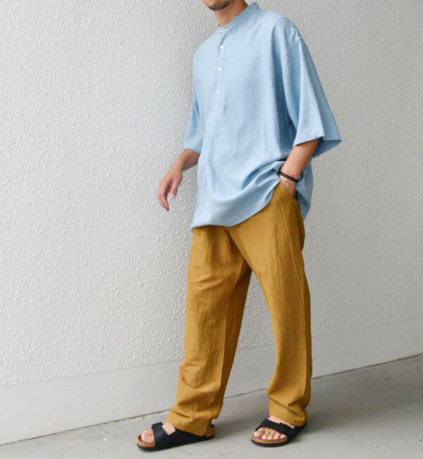 SHIPS any「SHIPS any: 〈洗濯機可能〉リネン混 ビスコース 2タック セミワイド イージーパンツ◇」|その他|