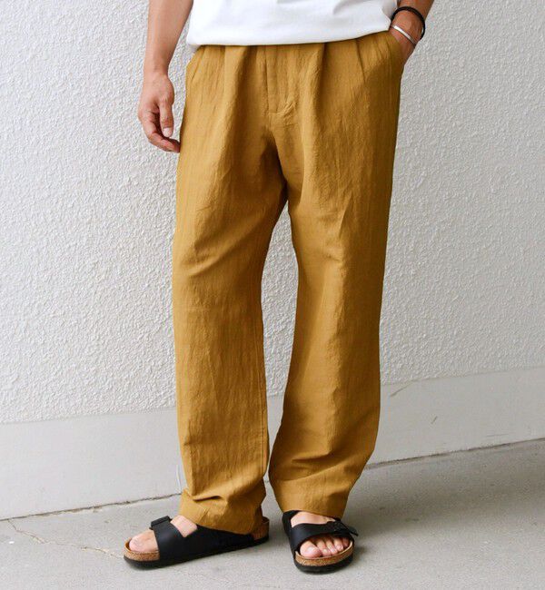 SHIPS any「SHIPS any: 〈洗濯機可能〉リネン混 ビスコース 2タック セミワイド イージーパンツ◇」|その他|