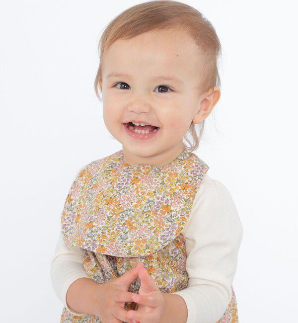 SHIPS KIDS「SHIPS KIDS:フラワー リバーシブル スタイ」|スタイ|イエロー