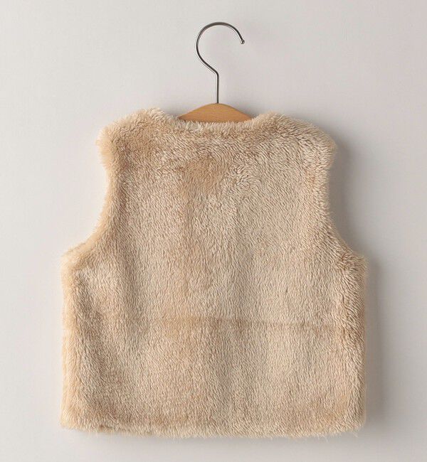 SHIPS KIDS「SHIPS KIDS:80～90cm / フェイクファー リバーシブル ベスト」|ベスト・ジレ|