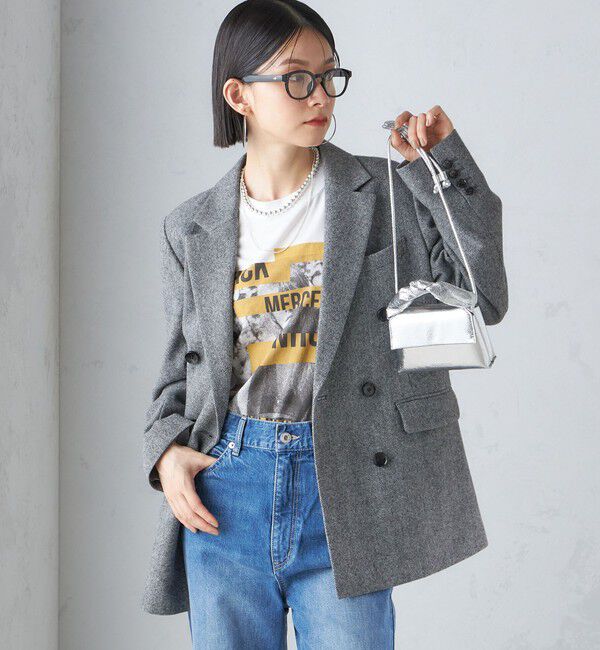 SHIPS for women「ツイード ダブル ジャケット」|テーラードジャケット|