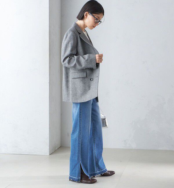 SHIPS for women「ツイード ダブル ジャケット」|テーラードジャケット|