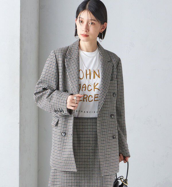 SHIPS for women「ツイード ダブル ジャケット」|テーラードジャケット|