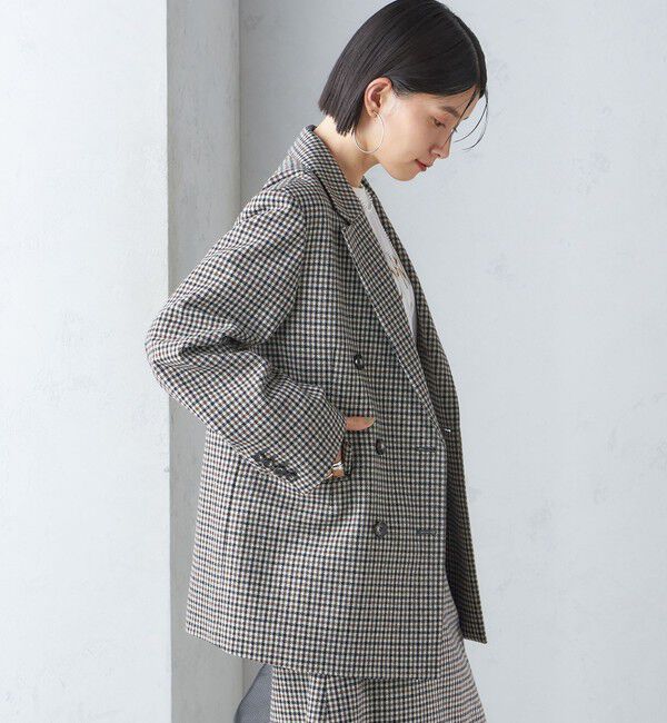 SHIPS for women「ツイード ダブル ジャケット」|テーラードジャケット|