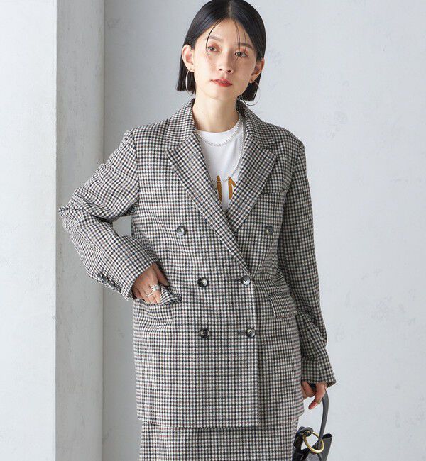 SHIPS for women「ツイード ダブル ジャケット」|テーラードジャケット|